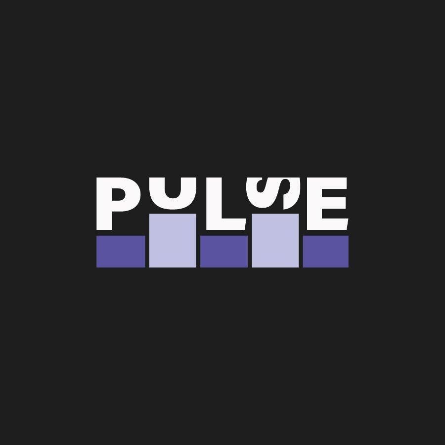 Logoentwurf für den fiktiven Club Pulse